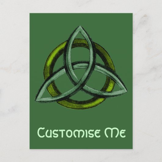 Carte Postale Triquetra (vert) (Devant)