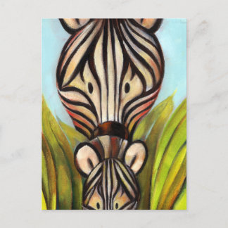 Carte Postale Trish Biddle Safari Zebra
