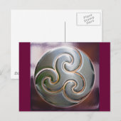 Carte Postale triskele en relief (Devant / Derrière)