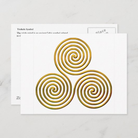 Carte Postale Triskele-or (Devant / Derrière)
