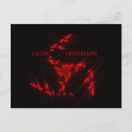 CARTE POSTALE ☼ TRISKELION - CROYANCE CELTIQUE ☼ (Devant)