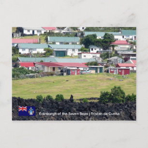 Carte postale Tristan da Cunha. Photo réelle d'Édi