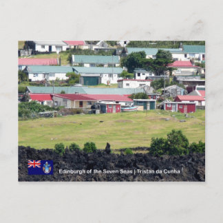 Carte postale Tristan da Cunha. Photo réelle d'Édi