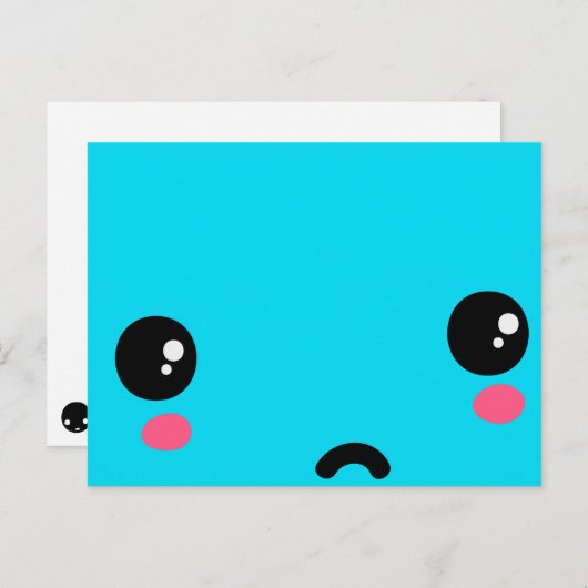Carte Postale triste (Devant / Derrière)