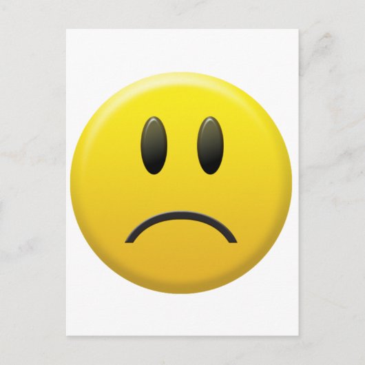 Carte Postale Triste visage (Devant)