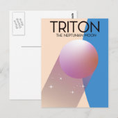 Carte Postale Triton - La lune neptunienne (Devant / Derrière)