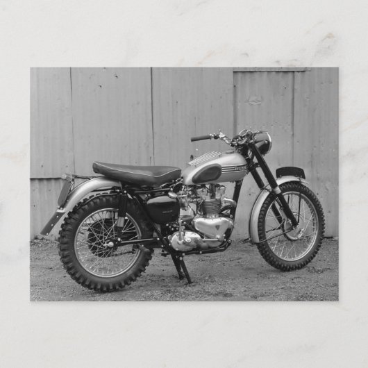 Carte Postale Triumph MC moto photo vintage (Devant)