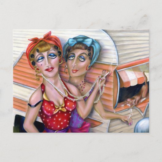 Carte Postale Trixie Sisters : La série Pink Trailer (Devant)