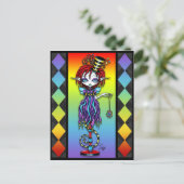 Carte Postale Trixy Pixie Stick Rainbow Circus Freak Postcard (Debout devant)