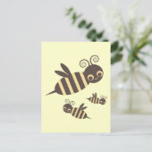 Carte Postale Trois abeilles buzzines (Debout devant)