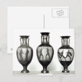 Carte Postale Trois amphores panathéniques (Devant / Derrière)