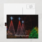 Carte Postale Trois Arbres Au Centre-Ville (Devant / Derrière)