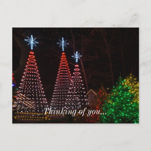 Carte Postale Trois Arbres Au Centre-Ville (Devant)