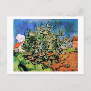 Carte Postale Trois Arbres et une Maison Van Gogh Beaux-Arts