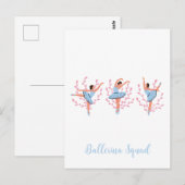 Carte Postale Trois ballerines mignonnes  (Devant / Derrière)