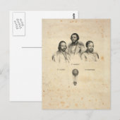 Carte postale Trois Balloonistes (Devant / Derrière)