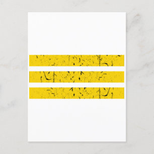 Carte Postale Trois bandes horizontales SYMBOLE Vintage Yin-Ya
