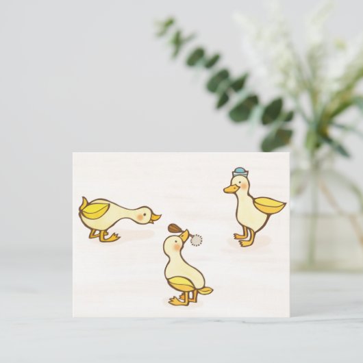 Carte Postale Trois bons canards (Debout devant)