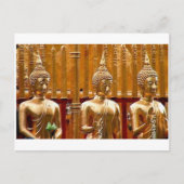 Carte Postale Trois Bouddhas en Thaïlande (Devant)