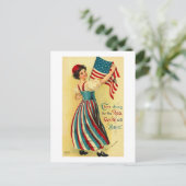 Carte Postale Trois bravo pour le blanc rouge et le bleu (Debout devant)