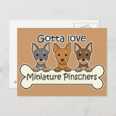 Carte Postale Trois broches miniatures (Devant / Derrière)