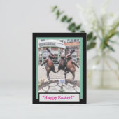 Carte postale Trois Bunnies de Pâques (Debout devant)