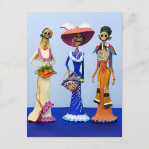Carte postale Trois Catrinas Élégantes