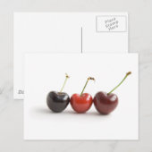 Carte Postale Trois cerises (Devant / Derrière)