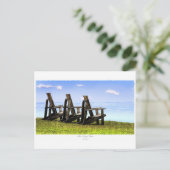 Carte Postale Trois chaises solitaires (Debout devant)