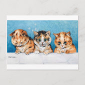 Carte Postale Trois Chatons, Chat, Louis Wain (Devant)