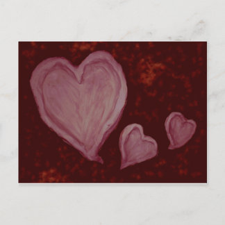 Carte Postale Trois coeurs