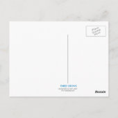 Carte postale Trois Corneilles (Dos)