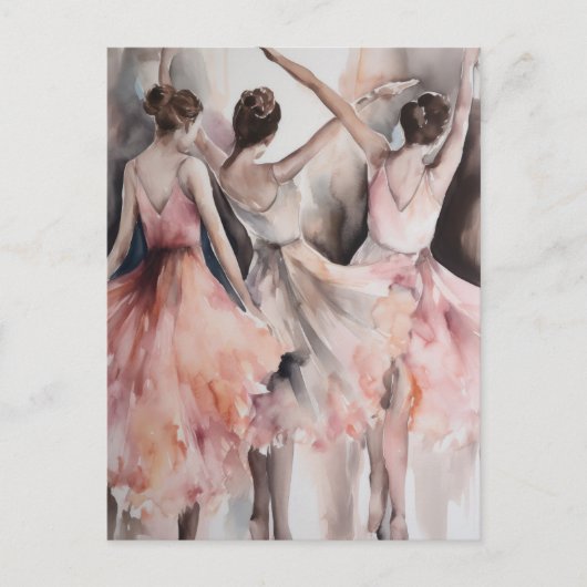 Carte postale Trois Danseurs De Ballet (Devant)