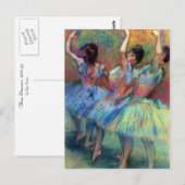 Carte Postale Trois danseurs de Degas (Devant / Derrière)