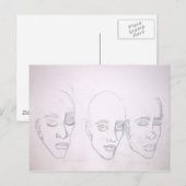 Carte Postale Trois de moi par Kenya Verrett (Devant / Derrière)