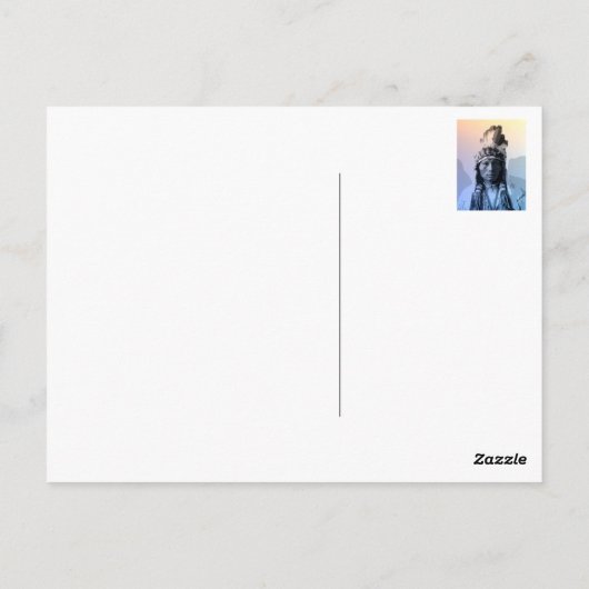 Carte Postale Trois doigts - Cheyenne Sud (Dos)