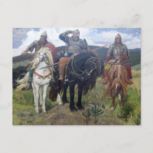 Carte Postale Trois éclaireurs vikings (Devant)