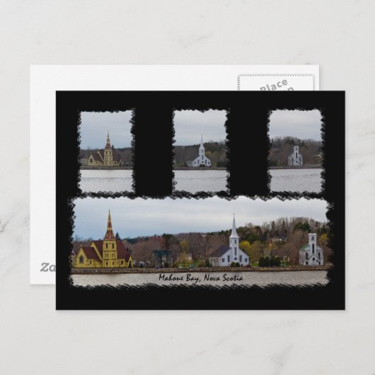 Carte postale Trois Églises (Devant / Derrière)