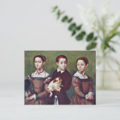 Carte Postale Trois Enfants Avec Chien Par Anguissola Sofonisba (Debout devant)