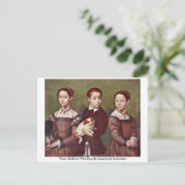 Carte Postale Trois Enfants Avec Chien Par Anguissola Sofonisba (Debout devant)
