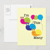 Carte Postale Trois escargots Je suis cette multitude de t-shirt (Devant / Derrière)