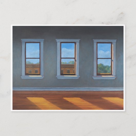 Carte Postale Trois fenêtres avec flux lumineux (Devant)