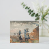 Carte Postale Trois filles pêche (Debout devant)