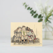 Carte Postale Trois filles - Zille (Debout devant)