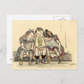 Carte Postale Trois filles - Zille (Devant / Derrière)