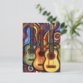 Carte Postale Trois guitares (Debout devant)
