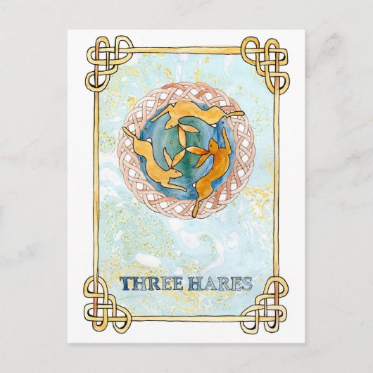 Carte postale Trois Hares (Devant)