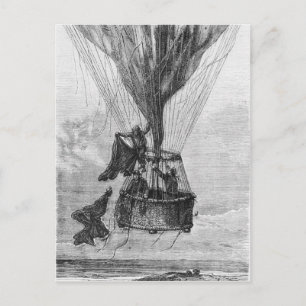 Carte Postale Trois hommes dans une gondole