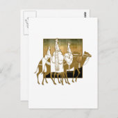 Carte Postale Trois hommes sages (Devant / Derrière)