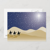 Carte Postale Trois hommes sages (Devant / Derrière)